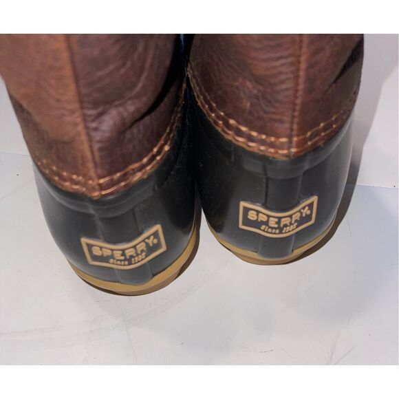 Sperry Top Sider Duck Boots Womens 7 Saltwater Brown Lace Up‎ Ankle Top STS91176 - Picture 4 of 9